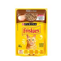 Sachê Friskies Peru ao Molho 85g Purina - Caixa Fechada com 15 Unidades - Alimento Úmido para Gatos Adultos