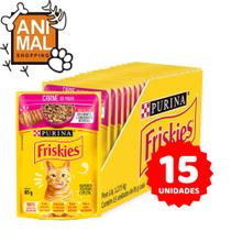 Sachê Friskies Purina 85g - Ração Úmida Para Gatos