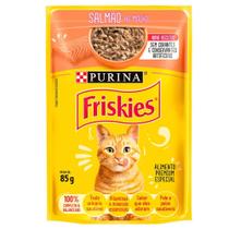 Sachê Friskies Salmão ao Molho para Gatos Adultos 85g Sachê Friskies Salmão ao Molho para Gatos Adultos 85g
