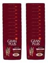 Sachê Gato Adulto Salmão 85g Gran Plus Kit 20 Unid.