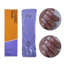 Sachê Gel Classic Nude Alongamento de Unhas LEDUV 34g Vòlia Manicure Unha de Gel Decoração de Unhas Nail Art Nail Designer