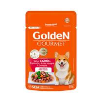 Sachê Golden Gourmet Para Cães Adultos Porte Pequeno Sabor Carne - 85g