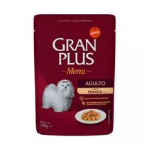 Sachê Gran Plus Cães Adultos Frango 100g Sachê Gran Plus Cães Adultos Frango 100g