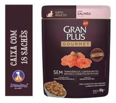 Sachê Granplus Gato Adulto Sabor Salmão 85g High Premium Sachê Granplus Gato Adulto Sabor Salmão 85g High Premium