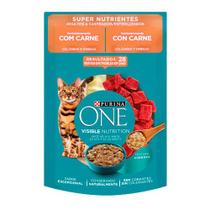 Sachê Nestlé Purina One para Gato Adultos e Castrados sabor Carne 85g Sachê Nestlé Purina One para Gato Adultos e Castrados sabor Carne 85g