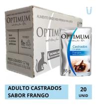 Sachê Optimum Gatos Castrados Frango 85g 20un Alimento Úmido Sachê Optimum Gatos Castrados Frango 85g 20un Alimento Úmido