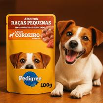Sachê Pedigree Cordeiro 100g Ração Úmida para Cães Adultos