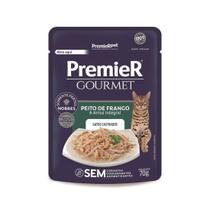 Sachê Premier Gourmet Gatos Castrado sabor Peito de Frango 70 g