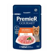 Sachê Premier Gourmet para Cães Adultos Sabor Salmão e Arroz Integral 100 g - PremieR Pet