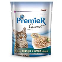 Sachê Premier Gourmet Para Gatos Adultos Sabor Frango e Arroz Integral 70g - PremieR Pet Sachê Premier Gourmet Para Gatos Adultos Sabor Frango e Arroz Integral 70g - PremieR Pet