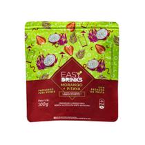 Sache Preparado Easy Drinks Morango e Pitaya Drink Fruta Easydrinks 100g
