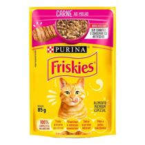 Sachê Purina Friskies Carne ao Molho Gatos Adultos 85g Sachê Purina Friskies Carne ao Molho Gatos Adultos 85g