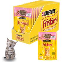 Sachê Purina Friskies Com 15 de 85g Sabor Carne Ao Molho Ração Ùmida Para Gatos Filhotes Caixa Sachê Purina Friskies Com 15 de 85g Sabor Carne Ao Molho Ração Ùmida Para Gatos Filhotes Caixa