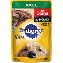 Sachê Ração Molhada Pedigree Adulto Porte Pequeno 100g Carne - Pedigree Sachê Ração Molhada Pedigree Adulto Porte Pequeno 100g Carne - Pedigree