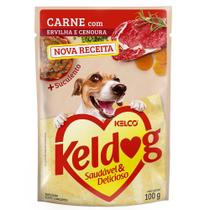 Sachê Ração Úmida Keldog Sabor Carne Com Ervilha e Cenoura 100g Sachê Ração Úmida Keldog Sabor Carne Com Ervilha e Cenoura 100g