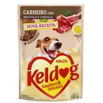 Sachê Ração Úmida Keldog Sabor Carneiro Com Brócolis e Linhaça 100g Sachê Ração Úmida Keldog Sabor Carneiro Com Brócolis e Linhaça 100g