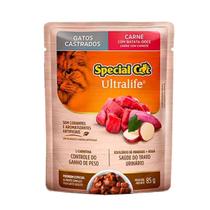 Sachê Special Cat Castrado Carne 85g Caixa C/ 12 Uni