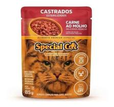 Sache Special Cat Castrados Carne 85g Cx 12 Uni - special dog