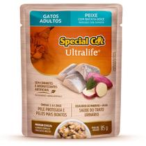 Sachê Special Cat Ultralife para Gatos Adultos Sabor Peixe com Bata-Doce 85g