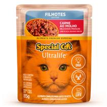 Sachê Special Cat Ultralife para Gatos Filhotes Sabor Carne com Bata-Doce 85g - MANFRIM