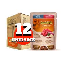 Sachê Special Dog Senior Carne: Caixa com 12 unidades