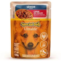 Sachê Special Dog Ultralife para Cães Sênior Raças Pequenas Sabor Carne com Bata-Doce 100g - MANFRIM