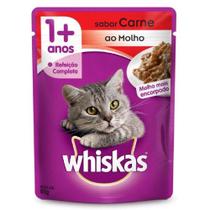 Sachê Whiskas Carne ao Molho para Gatos Adultos 85 g Sachê Whiskas Carne ao Molho para Gatos Adultos 85 g