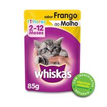 Sache Whiskas Filhotes Frango ao Molho 85g kit 20 Und.