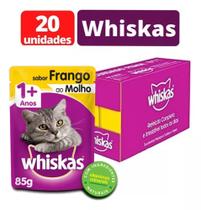 Sachê Whiskas Ração Úmida Gatos Todos Tamanhos Caixa 20un Sachê Whiskas Ração Úmida Gatos Todos Tamanhos Caixa 20un