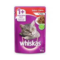 Sachê Whiskas Sabor Carne Para Gatos Adultos - 85g