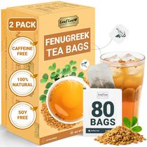 Sachês de Chá de Feno-grego LeafLea, Erva Sem Cafeína, 80 Unidades