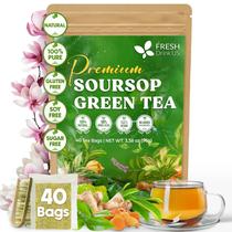Sachês de Chá FRESHDRINKUS Chá Verde Premium de Graviola 40 un. Sachês de Chá FRESHDRINKUS Chá Verde Premium de Graviola 40 un.