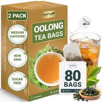 Sachês de chá LeafLea Oolong 80 unidades sem açúcar, natural