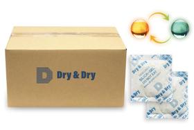 Sachês de sílica gel dessecante Dry & Dry 50 g com indicador laranja Sachês de sílica gel dessecante Dry & Dry 50 g com indicador laranja