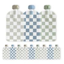 Sachets de Comida para Bebés Hippypotamus Reutilizáveis Sem BPA Pacote com 12 Sachets de Comida para Bebés Hippypotamus Reutilizáveis Sem BPA Pacote com 12
