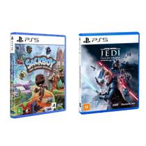 Sackboy PS5 + Jogo Star Wars Jedi PS5