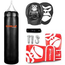 Saco 120 Cm + Luva Pro + Manopla + Suporte Teto Kit Completo