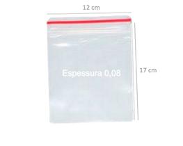 Saco 12x17 Fecho Zip Saquinho Abre Fecha Transparente 500 U 0,08