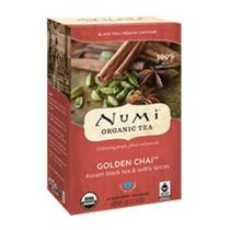 Saco 18 de chá preto Golden Chai da Numi Tea (pacote com 2)