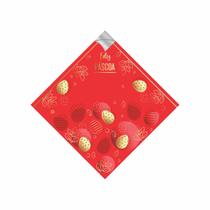 Saco 2 Bocas Pascoa Gold Vermelho 35x35