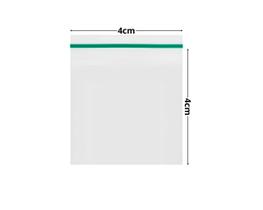 Saco 4x4cm Fecho Zip Transparente Vabene Com 200 Unidades