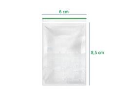 Saco 6x8,5 Fecho Zip Transparente Saquinho Abre Fecha 1.000u