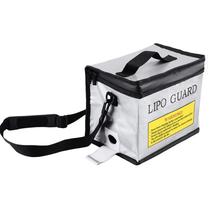 Saco À Prova De Explosão De Bateria De Lítio Resistente a Altas Temperaturas 215x145x165mm Com Furo