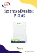 Saco à vácuo 15 x 20 x 012 c/100 unidades - AliFort - alimentos, embalagem (16725) Saco à vácuo 15 x 20 x 012 c/100 unidades - AliFort - alimentos, embalagem (16725)
