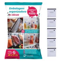 Saco A Vácuo G Organizador De Alimentos Com 5 Sacos 30x34cm Geladeira - 1399 Paramount