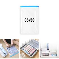 Saco À Vácuo Organizador Protetor Roupas Viagem 35x50cm Saco À Vácuo Organizador Protetor Roupas Viagem 35x50cm