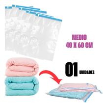 Saco À Vácuo Para Viagem Arrumar Mala 40x60cm Organizador Guardar Roupa