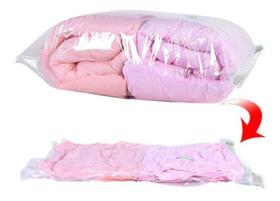 Saco À Vácuo Para Viagem Roupas Organização 80x130cm Saco À Vácuo Para Viagem Roupas Organização 80x130cm