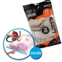 Saco A Vácuo Viagem Cobertor Edredom Roupa Guardar 60x80cm Reutilizável Hermético Organizador