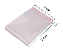 Saco Adesivado 7x7+3cm Transparente Vabene Com 500 Unidades